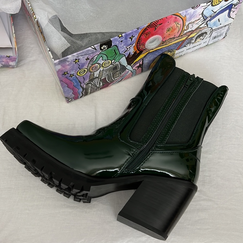 ✨HP✨ NIB JC PATENT MOTO BOOTS (8.5) - Picture 9 of 15